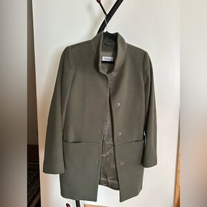 Cinzia Rocca Wool & Cashmere Black Coat